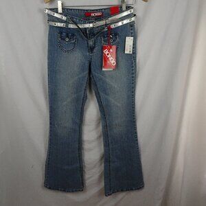 Y2K Vintage Sears Bongo Juniors Jeans with Belt Size 9